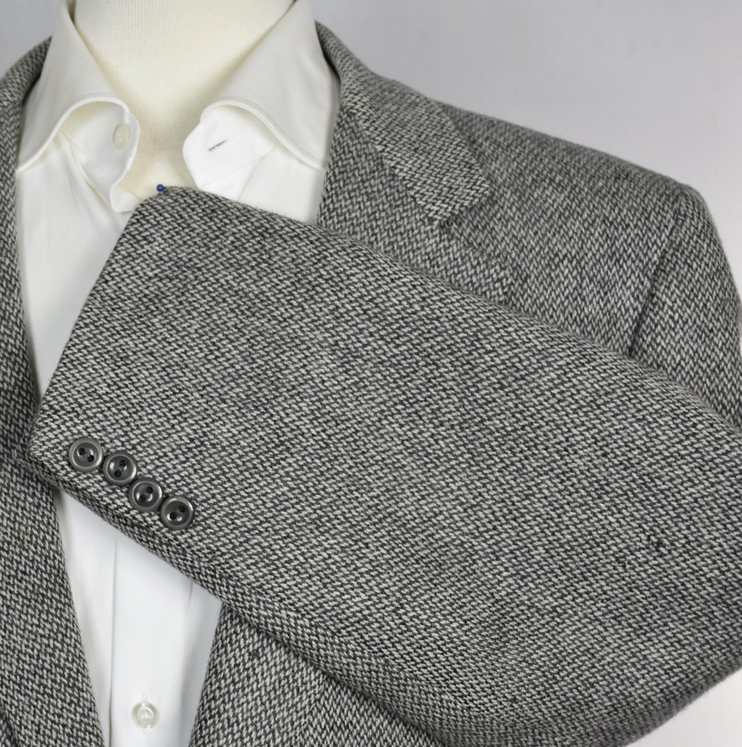 Oxxford Clothing Lake Forest Mens Thick Woven Tweed Wool Sport Coat Jacket 43 R