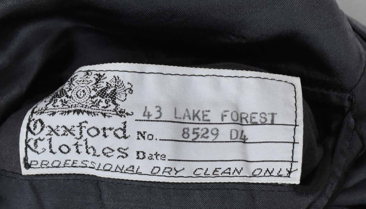 Oxxford Clothing Lake Forest Mens Thick Woven Tweed Wool Sport Coat Jacket 43 R