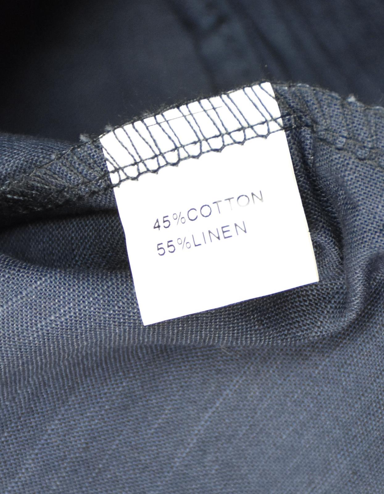 LotX3 Bespoke Luxury Linen Cotton Collarless Men ShortSleeve Henley Shirt XL New