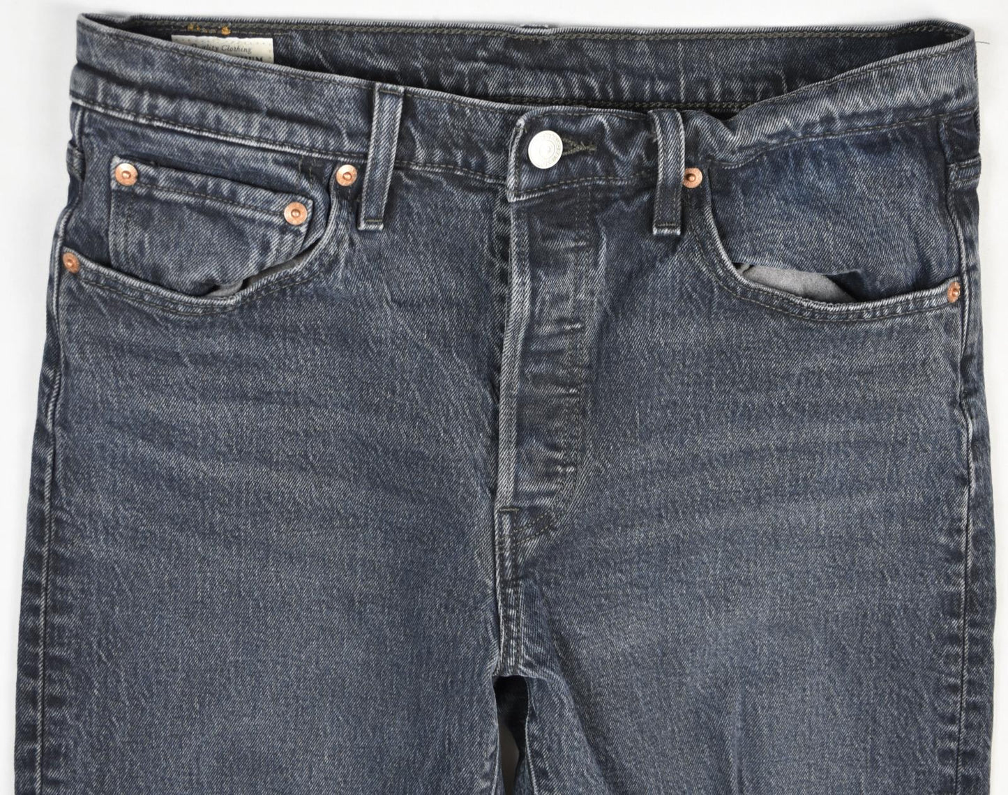 LEVI'S Big E denim reproduction 501 Mens Slim Skinny Button Fly Jeans 29 Mint