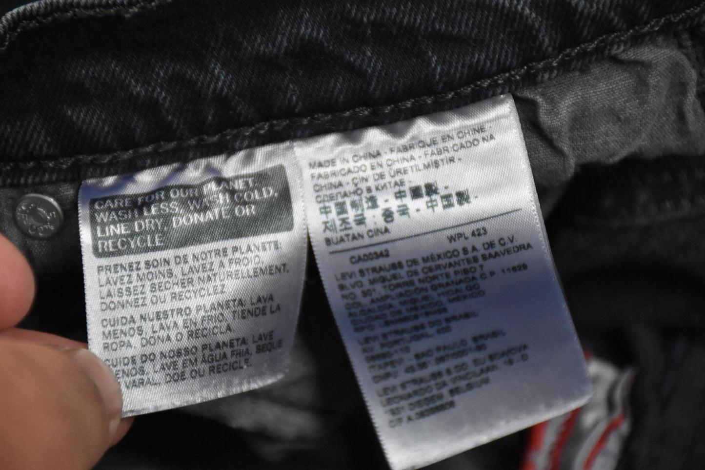 LEVI'S Big E denim reproduction 501 Mens Slim Skinny Button Fly Jeans 29 Mint