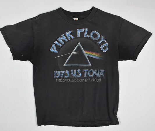 VTG 1973 Pink Floyd Dark Side of the Moon North American Tour Shirt M AlStyleTag