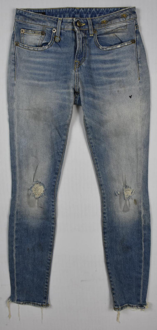 R13 Alison Skinny Women's Cotton Elastane Jeans Size 25 MINT