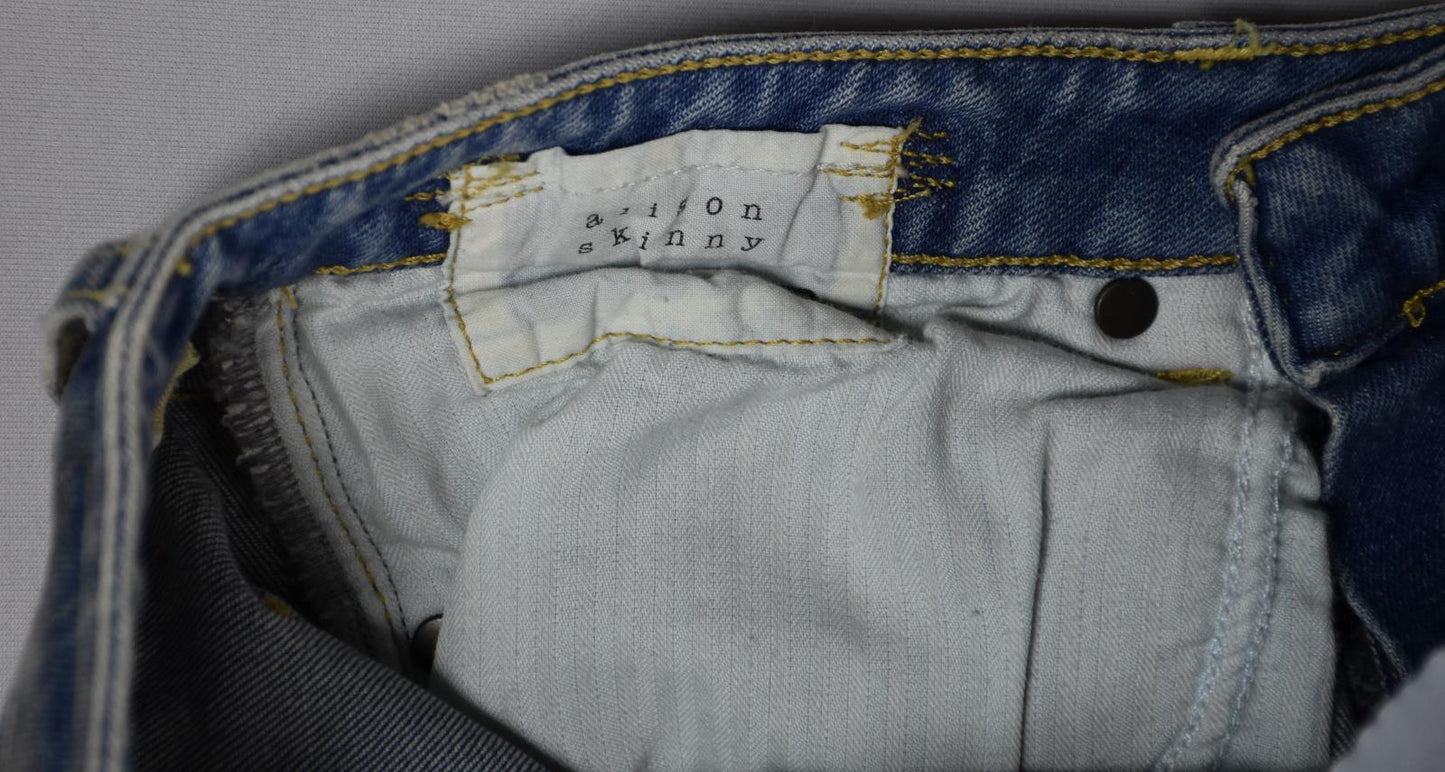 R13 Alison Skinny Women's Cotton Elastane Jeans Size 25 MINT