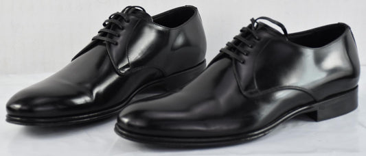 DOLCE & GABBANA Men's Shoes Derby Napoli Black Leather Formal 6.5 - 7.5 US $1400