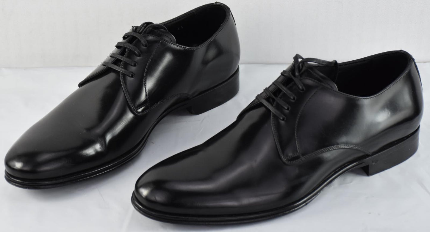 DOLCE & GABBANA Men's Shoes Derby Napoli Black Leather Formal 6.5 - 7.5 US $1400