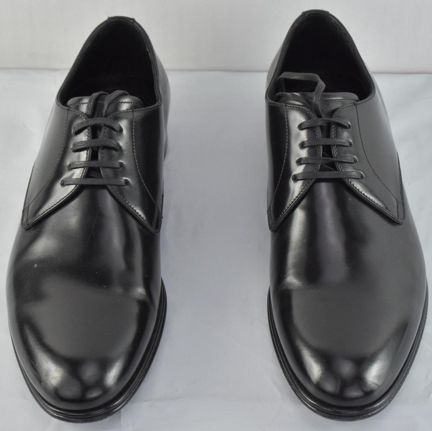 DOLCE & GABBANA Men's Shoes Derby Napoli Black Leather Formal 6.5 - 7.5 US $1400