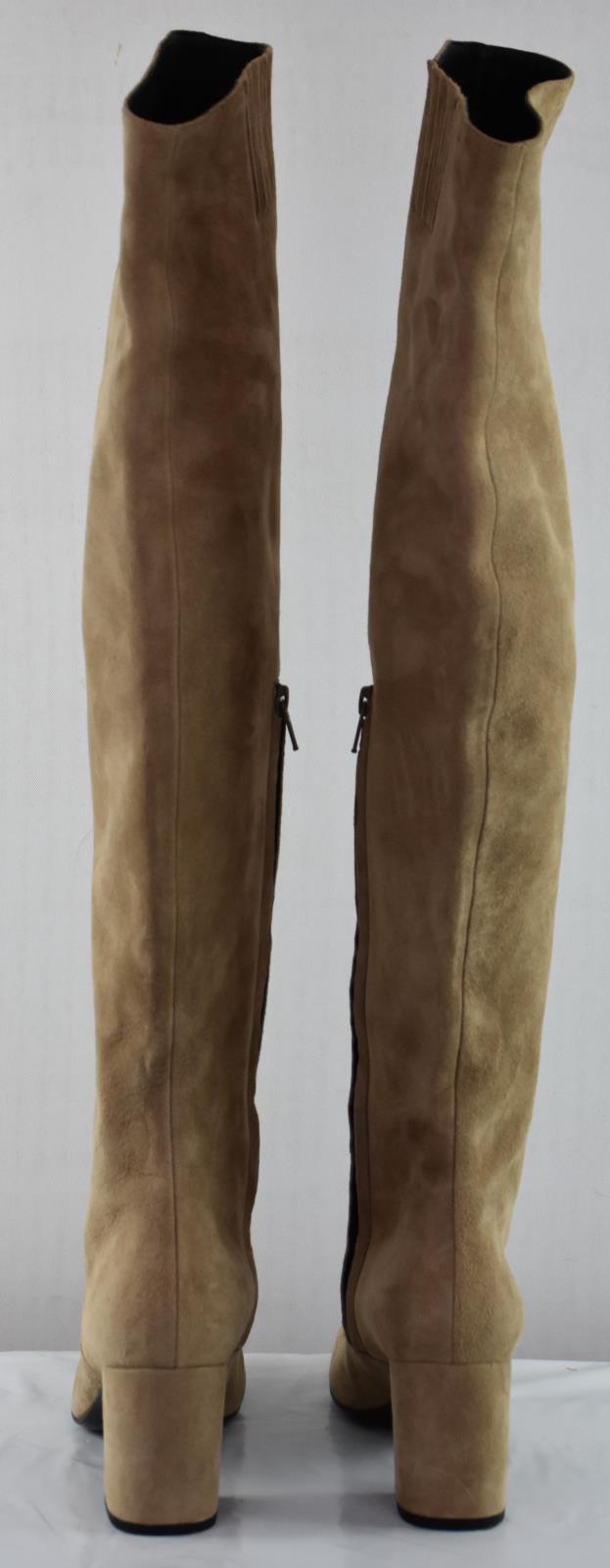 SAINT LAURENT Women's Suede Bb Over The Knee Boot Shoe 36 - 6 US MINT 393826