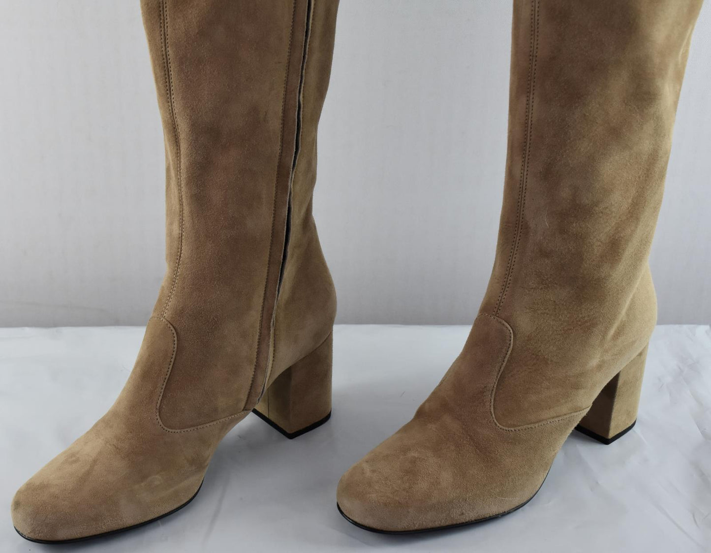 SAINT LAURENT Women's Suede Bb Over The Knee Boot Shoe 36 - 6 US MINT 393826