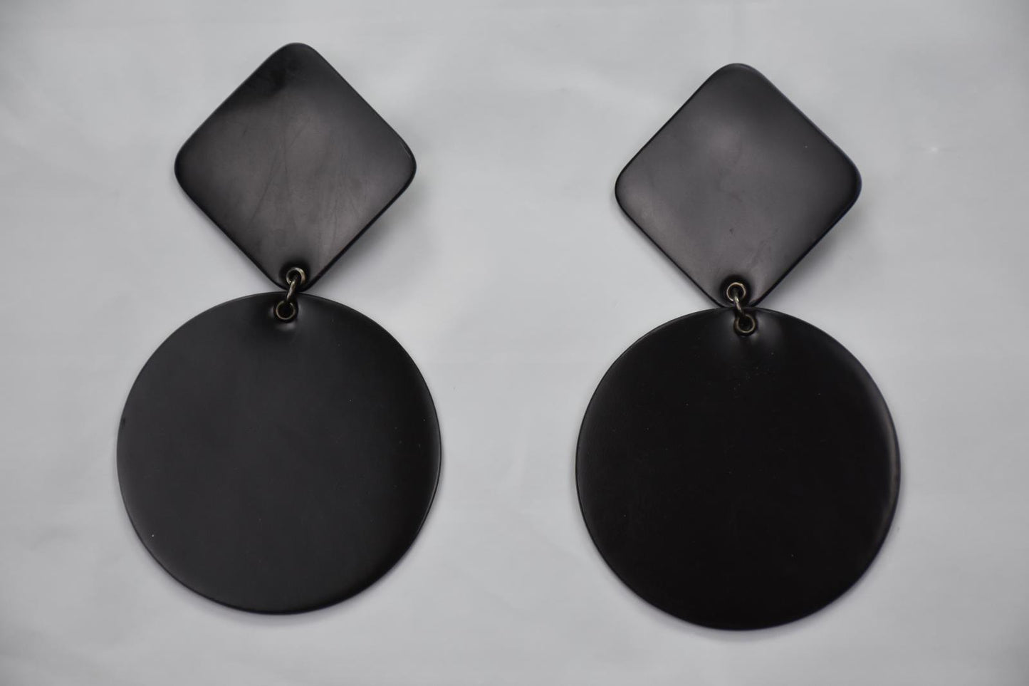 Emporio Armani Earrings Dangle Plastic Loop Circle Mint Jewelry