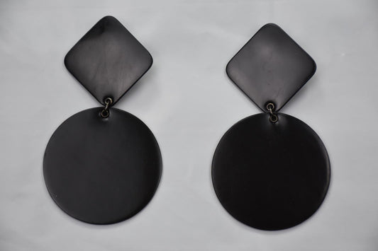 Emporio Armani Earrings Dangle Plastic Loop Circle Mint Jewelry