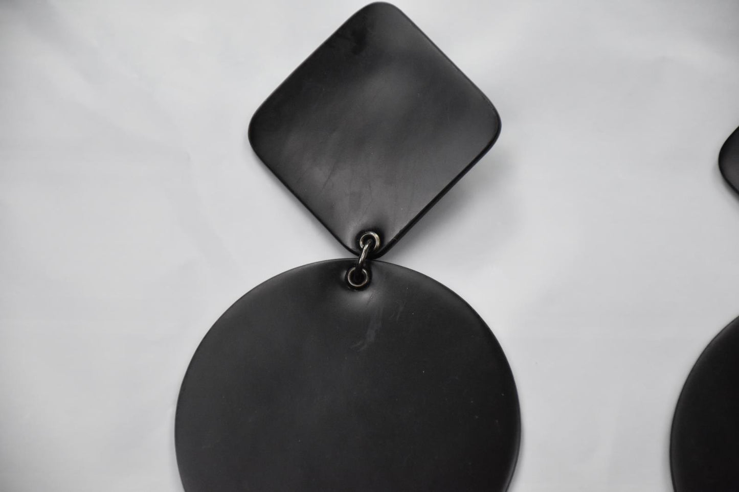 Emporio Armani Earrings Dangle Plastic Loop Circle Mint Jewelry