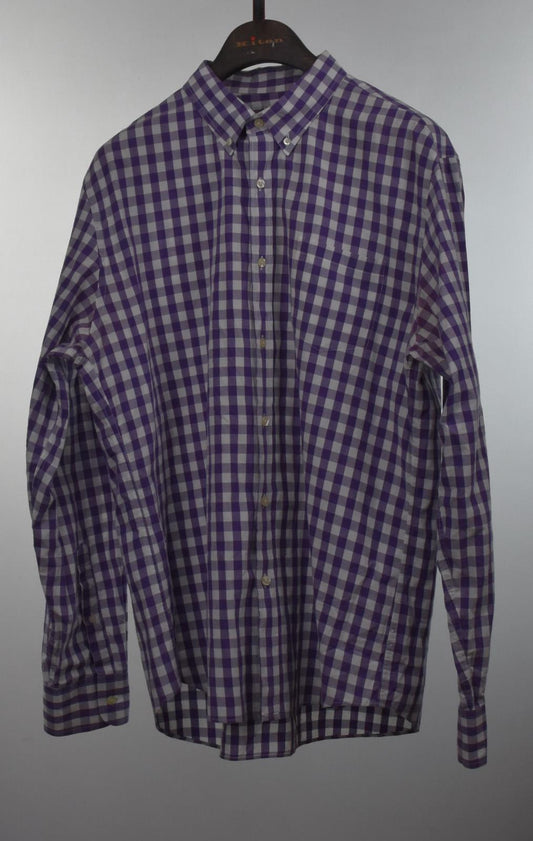 Tailored by J. Crew Quality Woven Plaid Shirt Cotton Men XL MINT