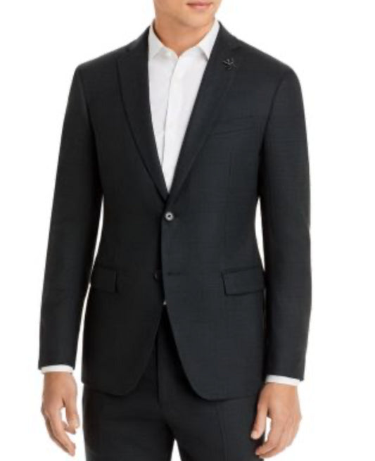 John Varvatos Star Bleecker Tonal Plaid Slim Suit Jacket Sport Coat 42R New $500