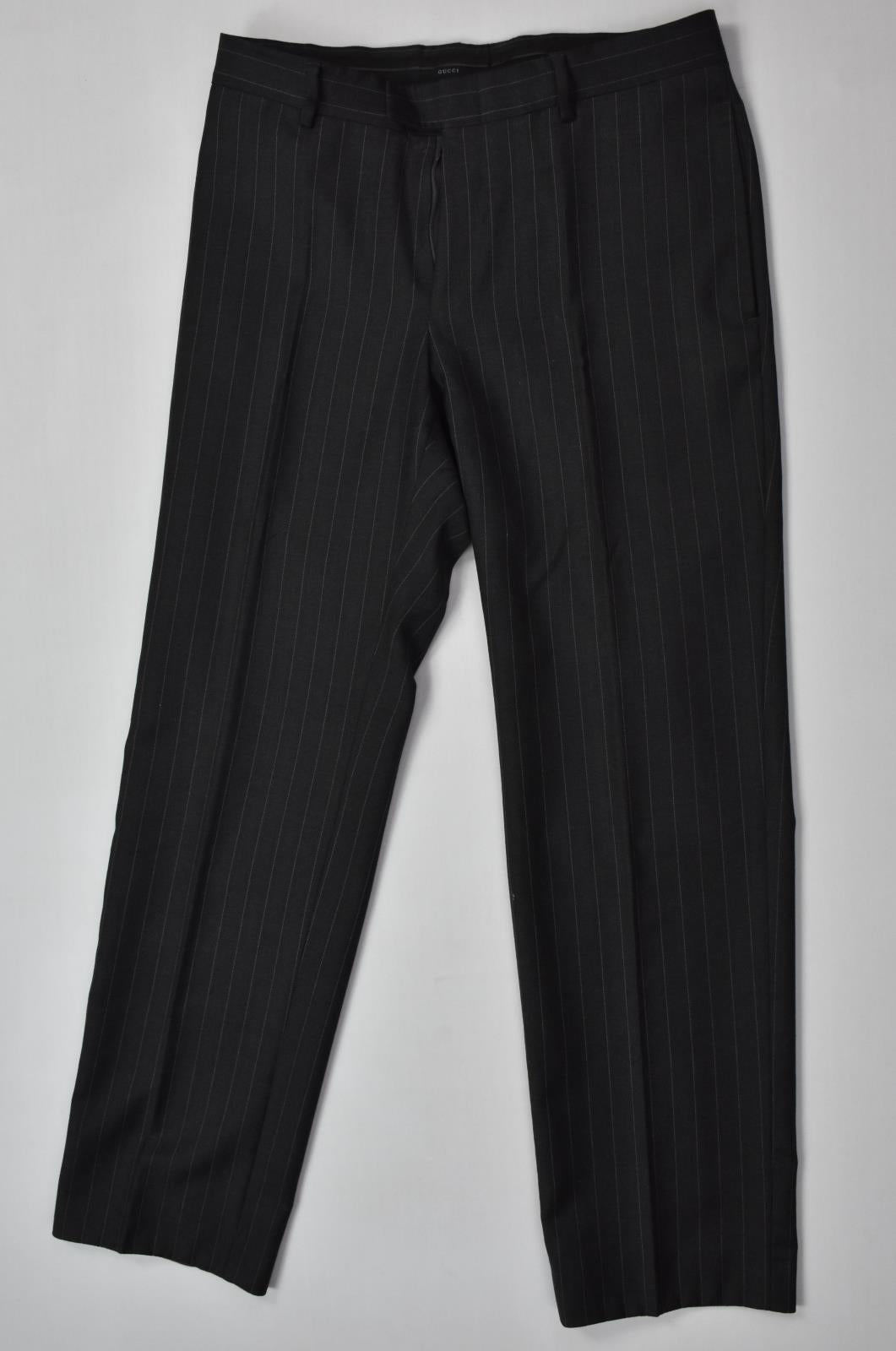 Gucci Mens Gray Wool 3-BTN Suit Size 50 R  - 40 R Made By Zegna