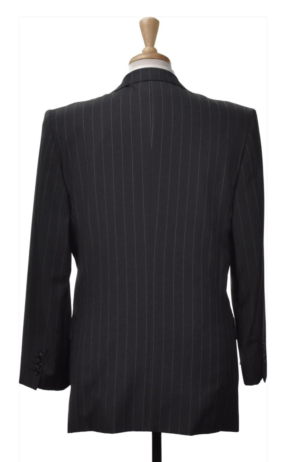 Brioni Men's Traiano Gray Stripe 3-BTN Wool Suit Size 40 R Mint Tailored