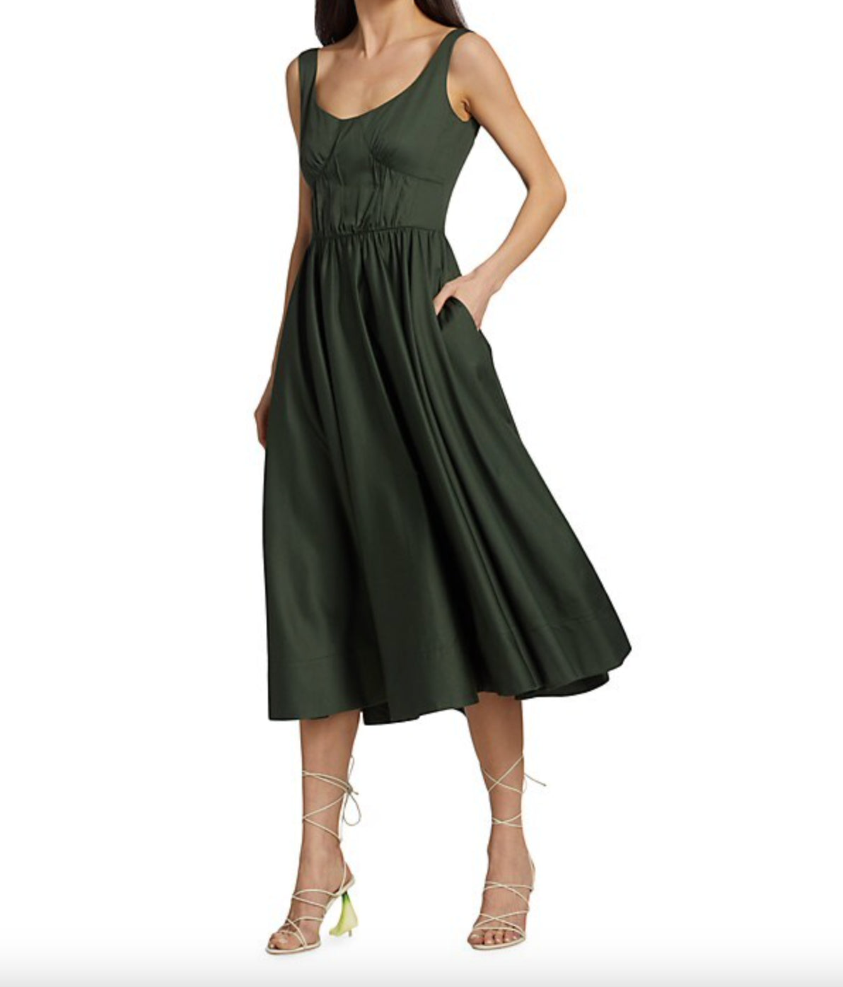 Jason Wu Collection Cotton Sleeveless Midi-Dress Size 6 New $1295