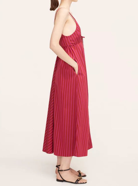 REBECCA TAYLOR Women's Hibiscus Marseille Stripe Dress Size 10 New $395