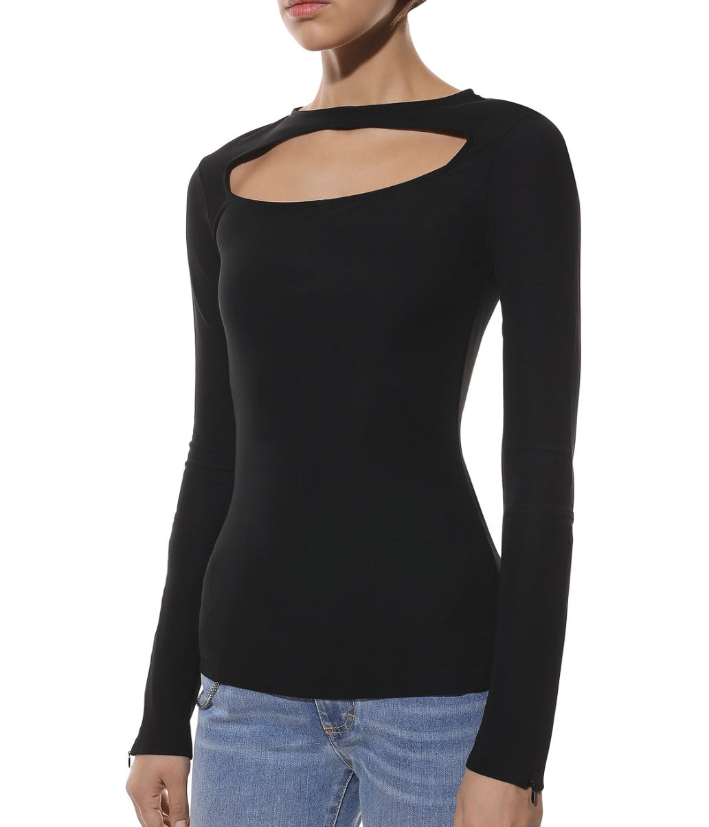 Victoria Beckham Women's cut-out detail long-sleeve top Size 0 New $550