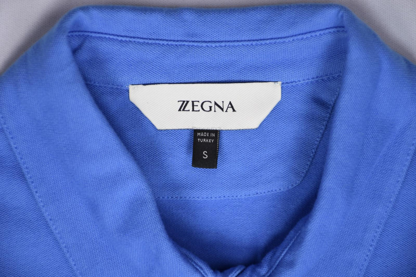 Z Zegna Mens ZZ689 B04 Cotton Blend Solid Regular Fit Polo Shirt Size S New $245