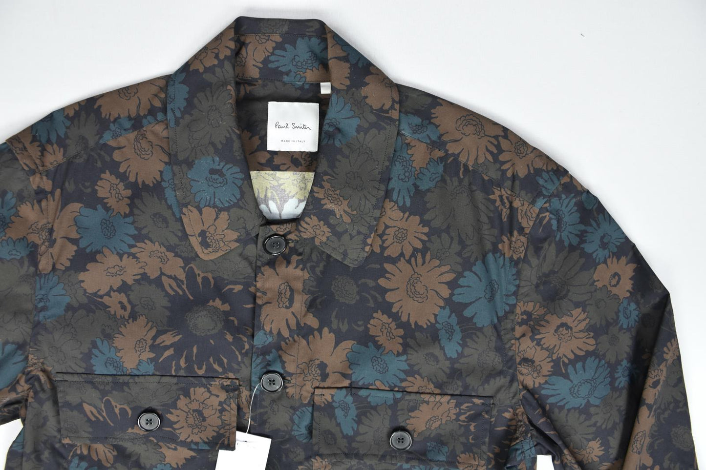 Paul Smith Floral Print Slim Fit Shirt Jacket Size XL NEW $550