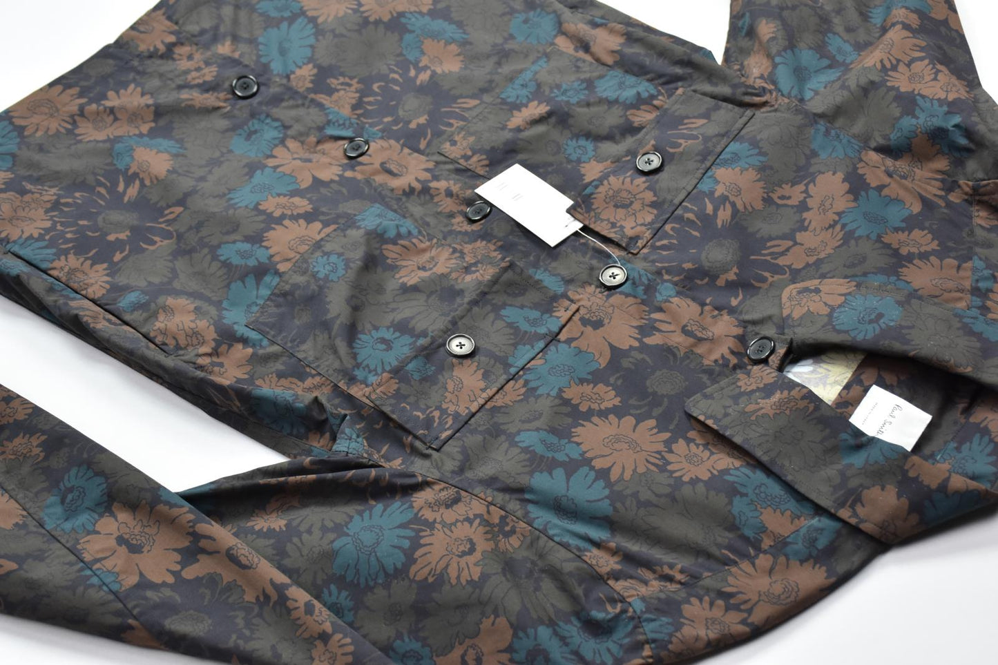 Paul Smith Floral Print Slim Fit Shirt Jacket Size XL NEW $550