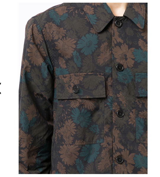 Paul Smith Floral Print Slim Fit Shirt Jacket Size XL NEW $550