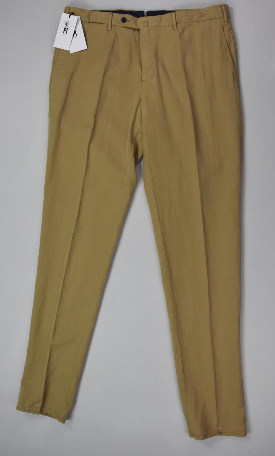 PT Torino Mens Easy Fit Straight Leg Chino Pants Size 34 US New $445