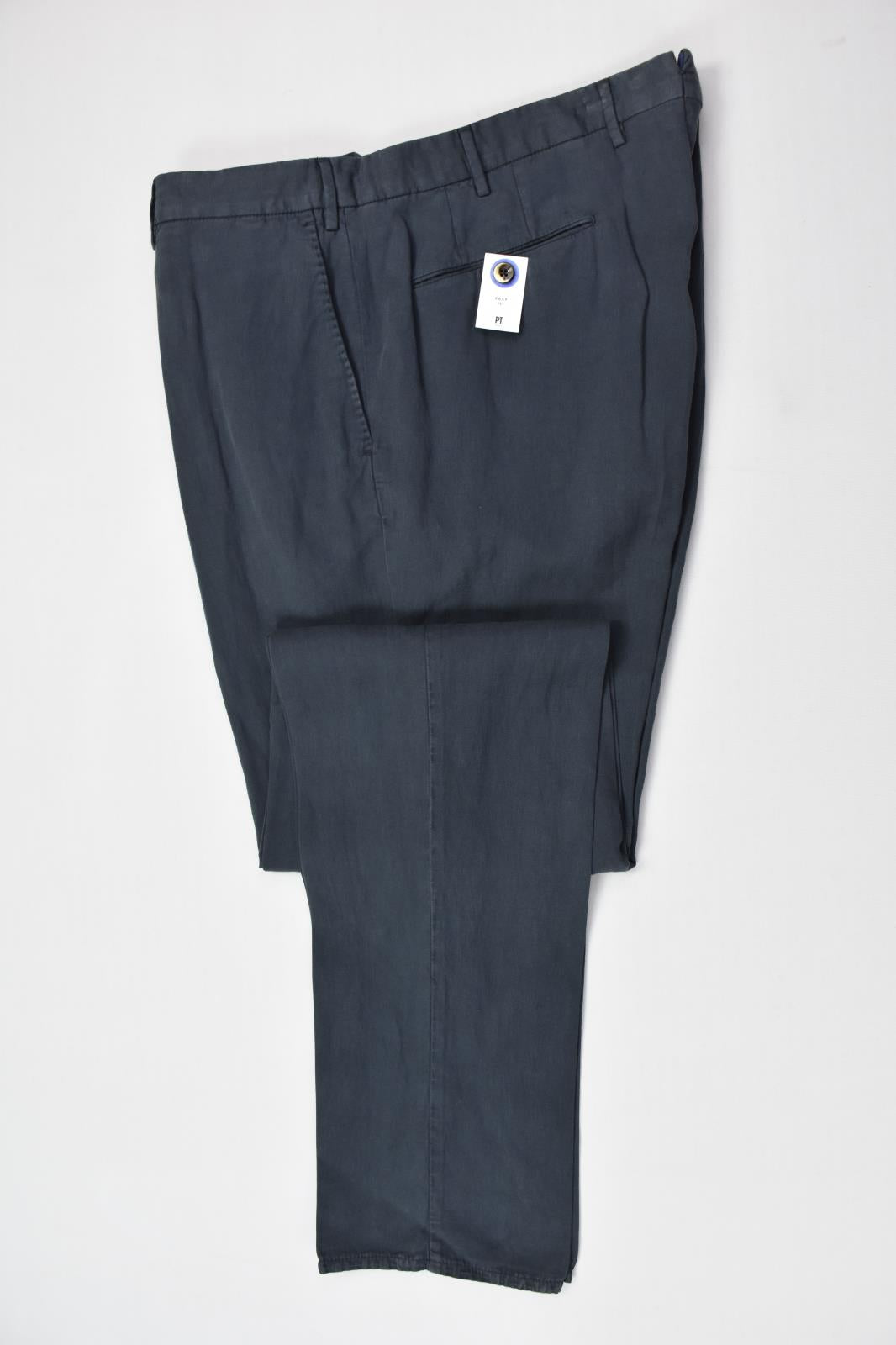 PT Torino Mens Navy Easy Fit Straight Leg Chino Pants Sz 50 EU - 34 US New $445