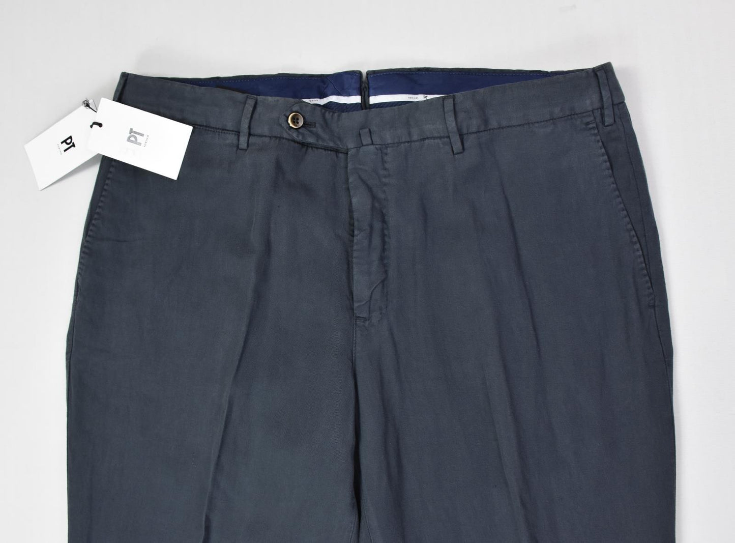 PT Torino Mens Navy Easy Fit Straight Leg Chino Pants Sz 50 EU - 34 US New $445