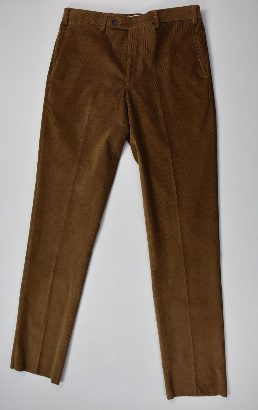 The Mens Store Bloomingdale's Men's LT Brown Stretch Corduroy Pants 32 New $178