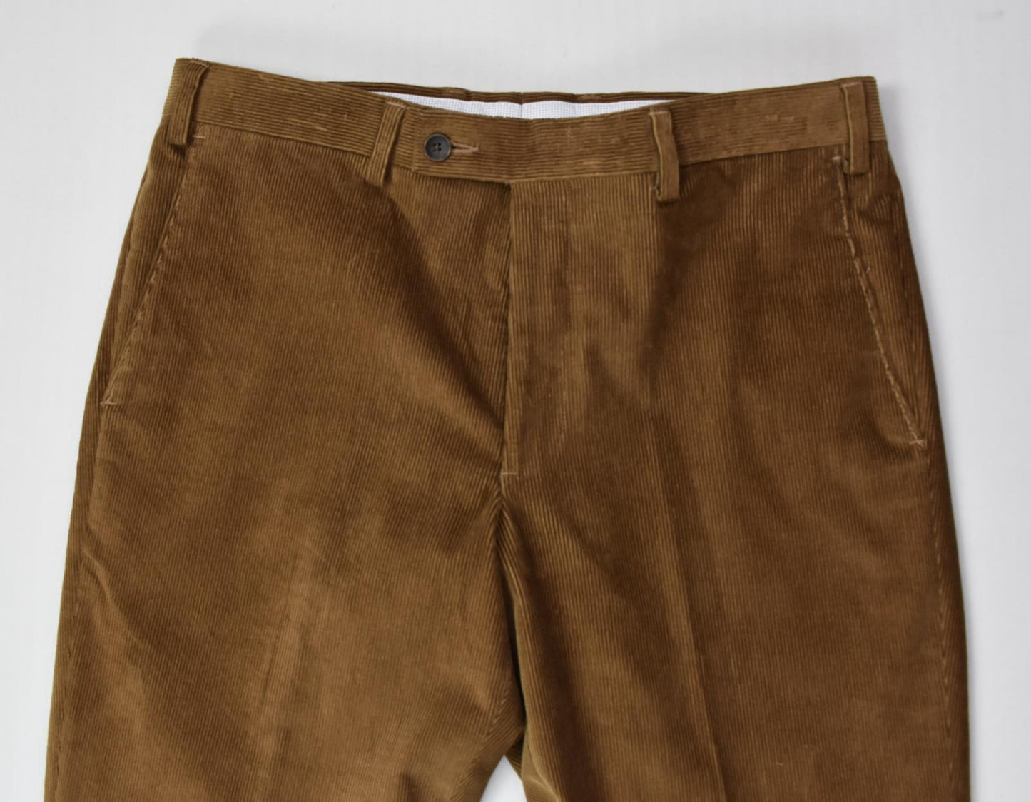 The Mens Store Bloomingdale's Men's LT Brown Stretch Corduroy Pants 32 New $178