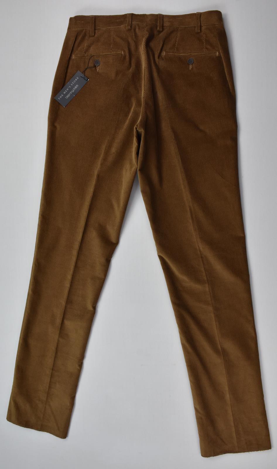 The Mens Store Bloomingdale's Men's LT Brown Stretch Corduroy Pants 32 New $178