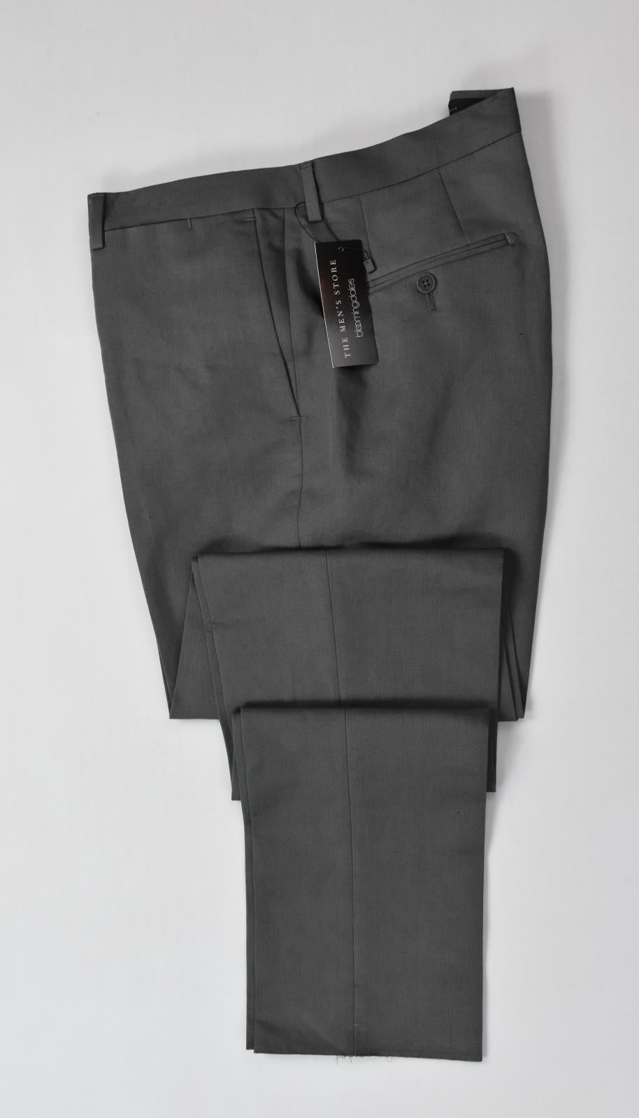 The Mens Store Bloomingdale's Men's Gray Cotton Linen Dress Pants 32 New $178