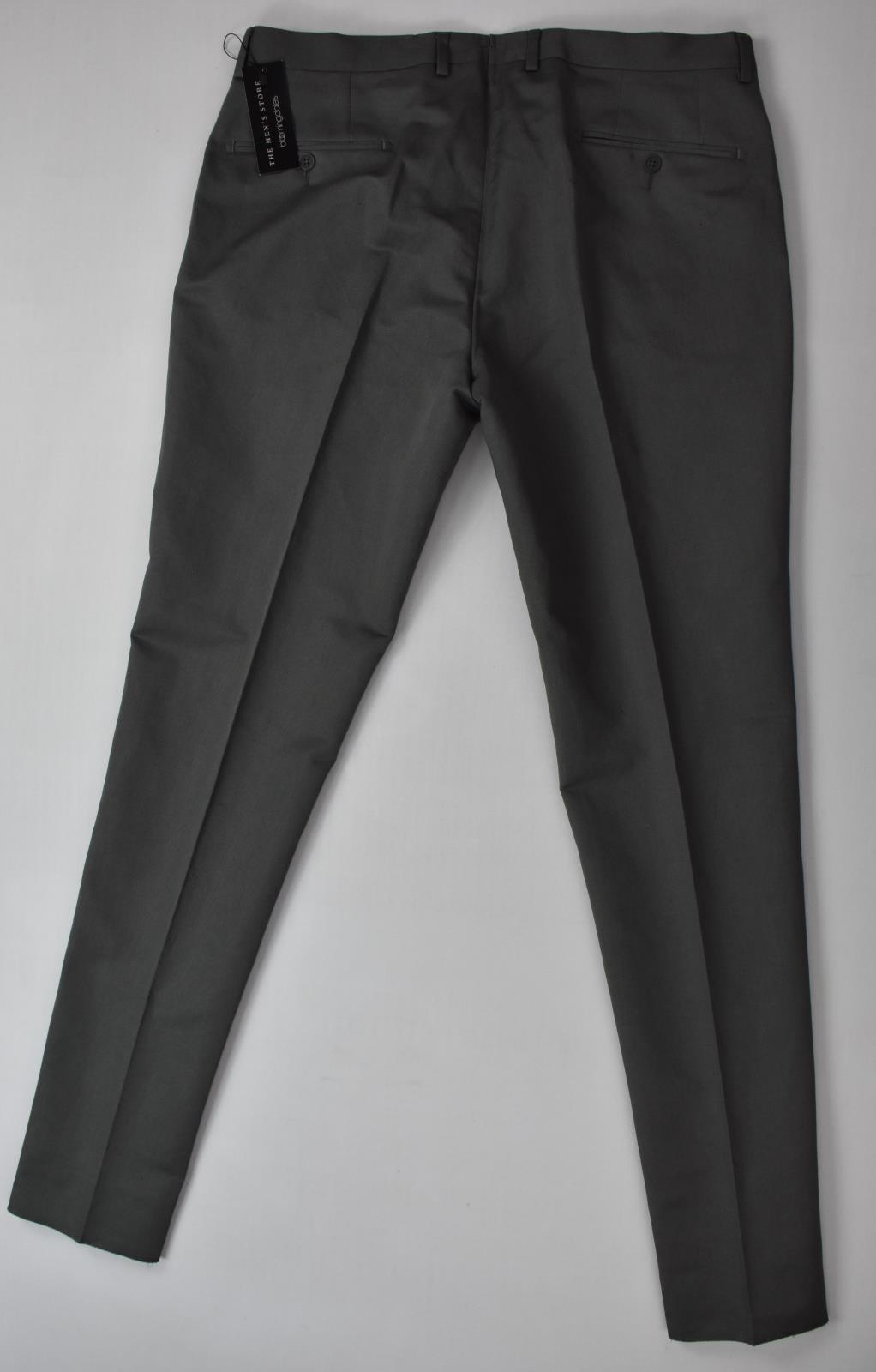 The Mens Store Bloomingdale's Men's Gray Cotton Linen Dress Pants 32 New $178