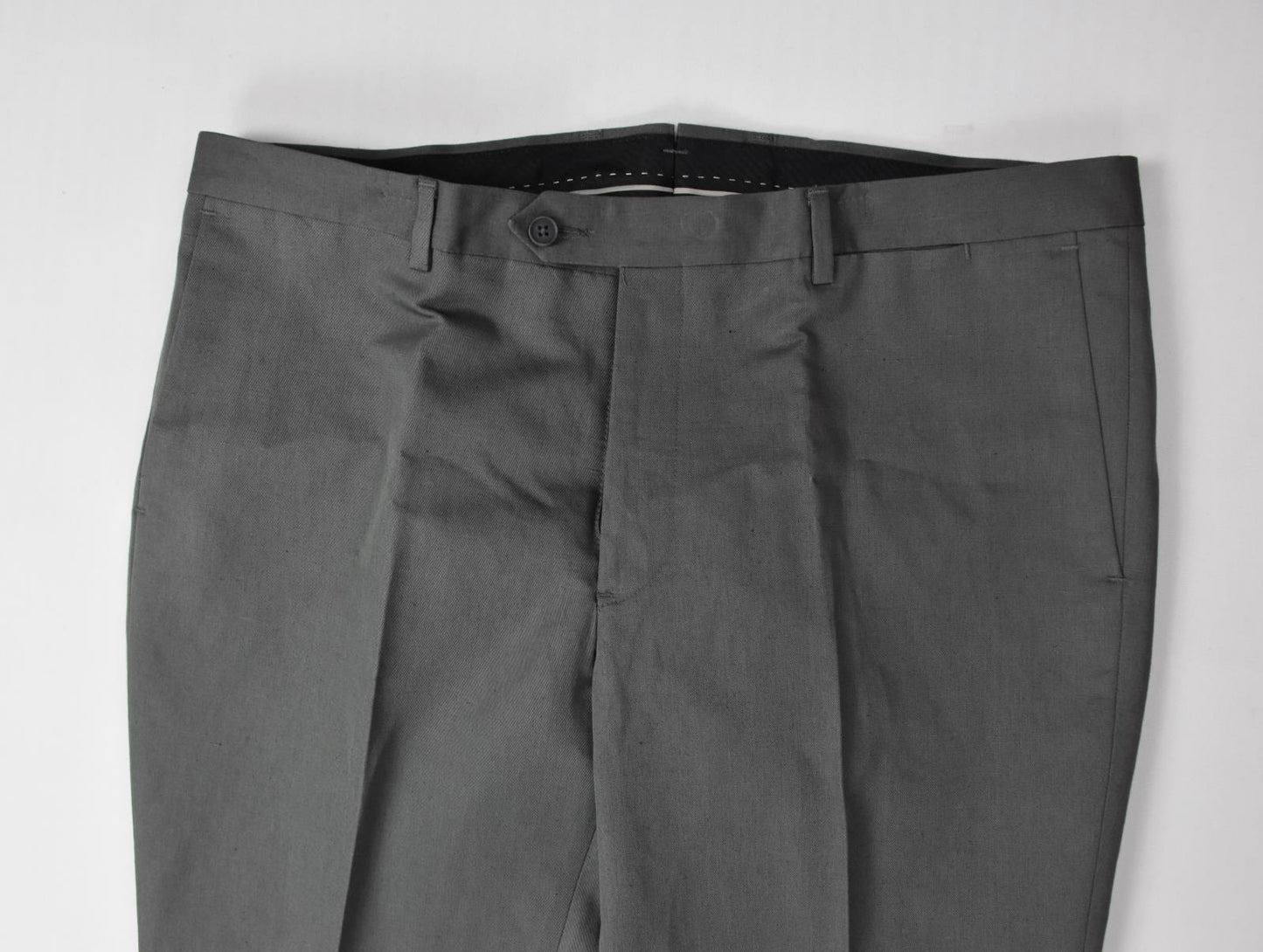 The Mens Store Bloomingdale's Men's Gray Cotton Linen Dress Pants 32 New $178