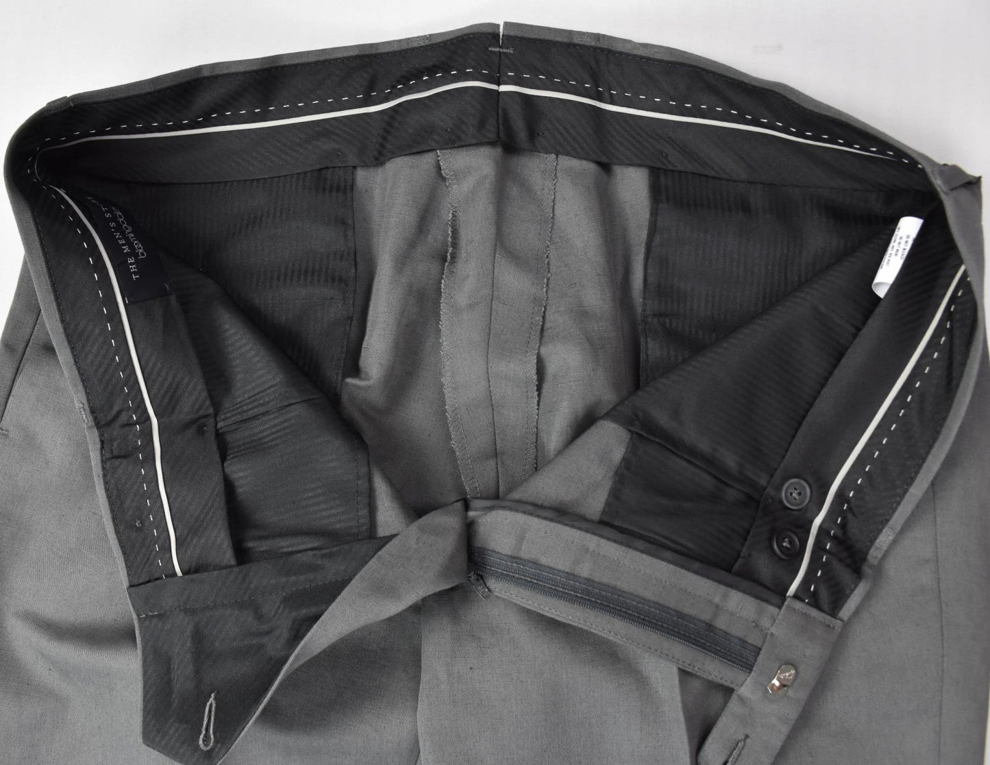 The Mens Store Men's Gray Cotton Linen Pants 38 New $178