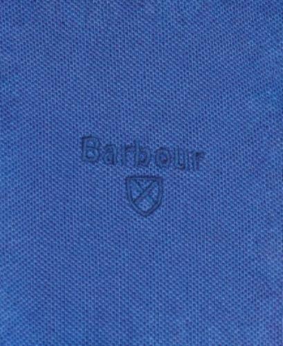 Barbour Men's Marine Blue Washed Sports Polo Shirt Men's Size S New