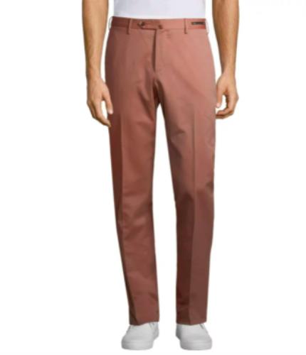 PT01 Pantaloni Torino Mens Brick Solaro Wool Cotton Blend Pants Size 36 New $395