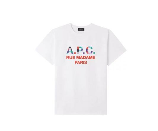 A.P.C. Men's Tao Homme T-Shirt Blanc Madame Size XL New $130     COEZE-H26178