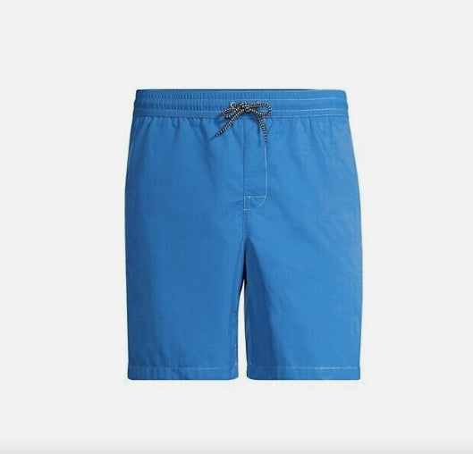 A.P.C. Men's Louis Solid Regular Fit Swim Trunks Blue XXL New $195  PAADJ-H10165