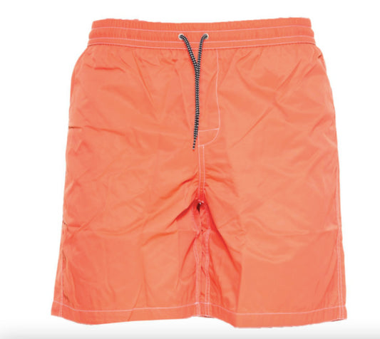A.P.C. Men's Louis Solid Regular Fit Swim Trunks Orange M New $195  PAADJ-H10165