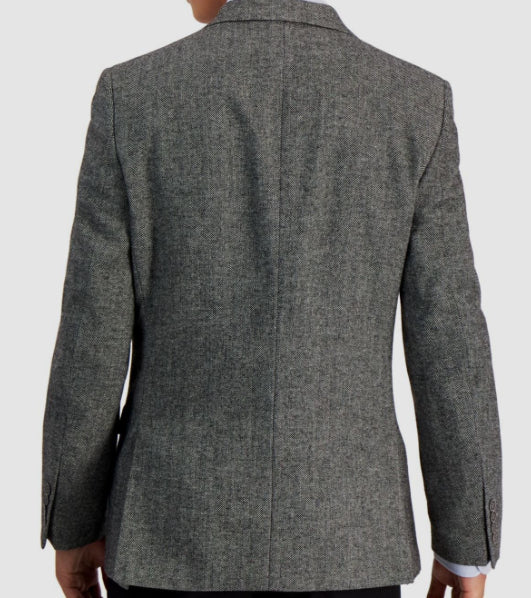 NAUTICA Men's BRANFORD Modern-Fit Herringbone Tweed Sport Coat 42 R $295 NF2040