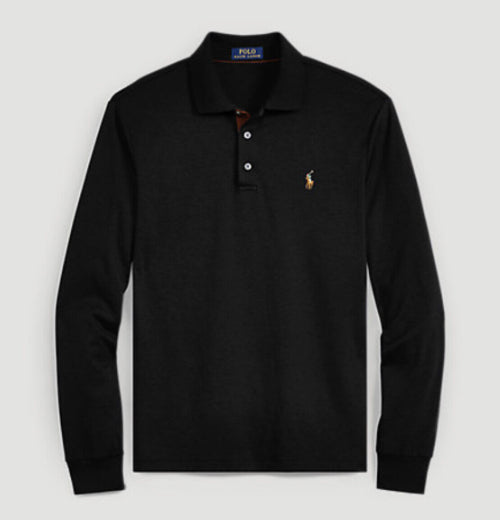 POLO RALPH LAUREN Men's Soft-Touch Long-Sleeve Polo Shirt Sz 3XLT New $125