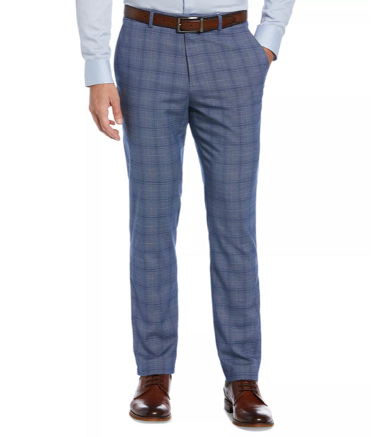 Perry Ellis Men's Slim-Fit Flat Front Dress Pants Size 36 X 32 New $95  5RFB0135