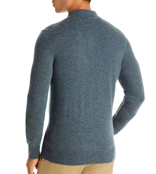 The Mens Store Bloomingdale's SeaGlass Cashmere 3 Button Polo Sweater S New $228