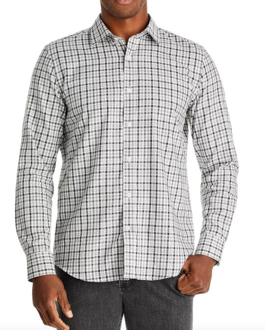 Mens Store Bloomingdale's Men Regular Fit Plaid Shirt XXL New $98 800690609710Y