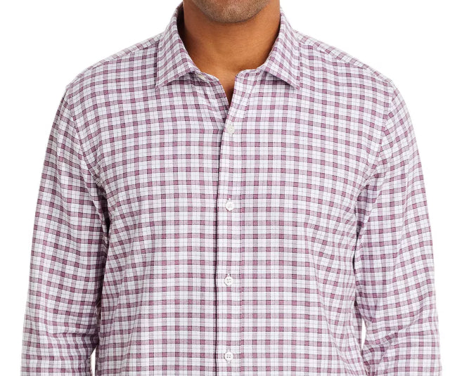 The Men's Store Bloomingdale's Plaid Flannel Shirt Raisin XL New $98 14418