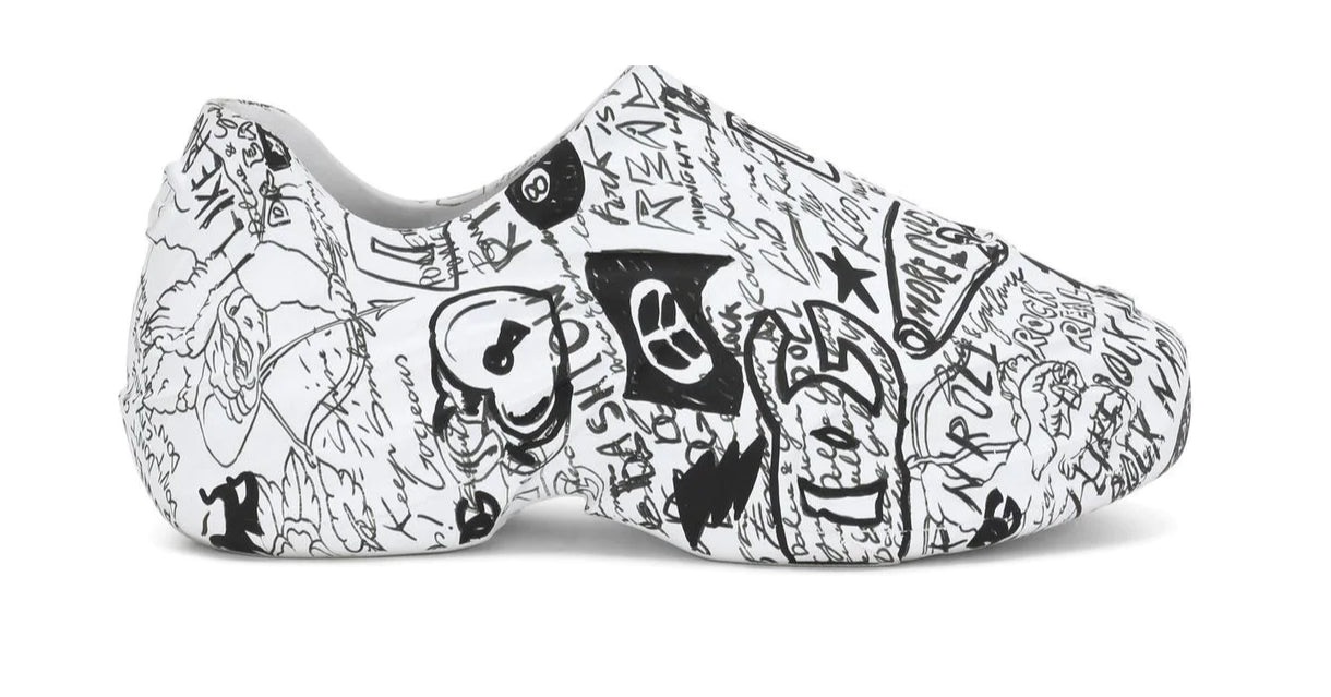 Dolce & Gabbana Toy Graffiti-Print Low-top Sneakers 41 8 US NEW $895 CS2113AE101