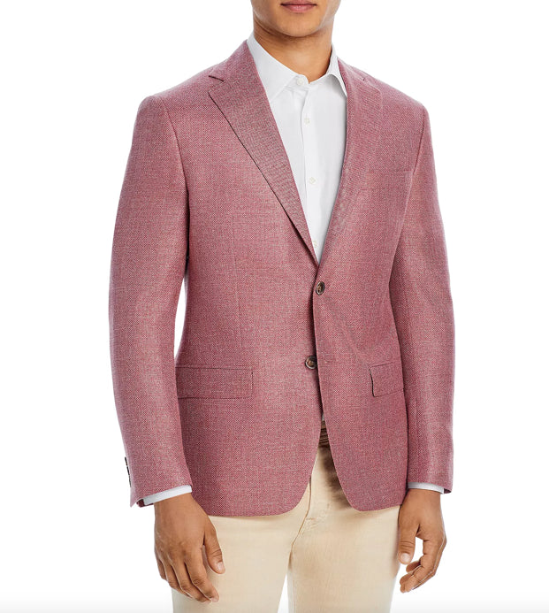 Robert Graham Men's Ringo Modern Fit Silk Wool Linen Sport Coat 38 R New $698